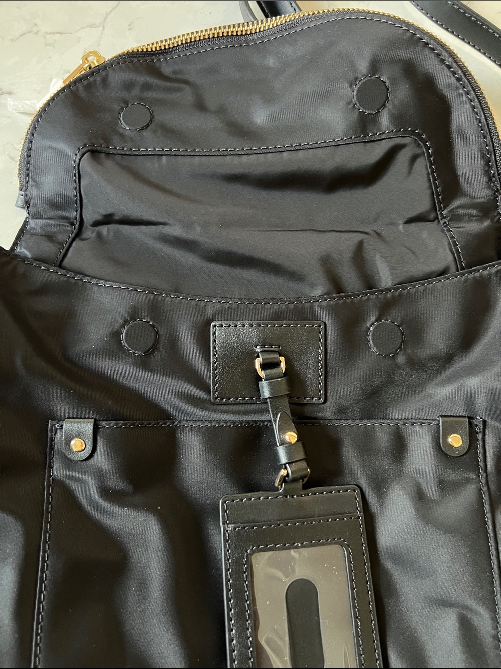 Marc Jacobs Black Nylon Crossbody with Gold Hardware - Picture 4 of 5